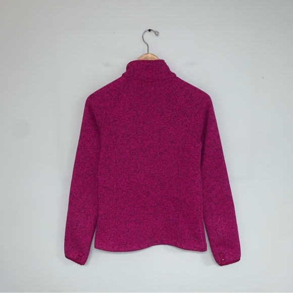 The North Face Fleece Sweater Size XS Pink Magenta Heathered Full Zip Jacket - Picture 6 of 9